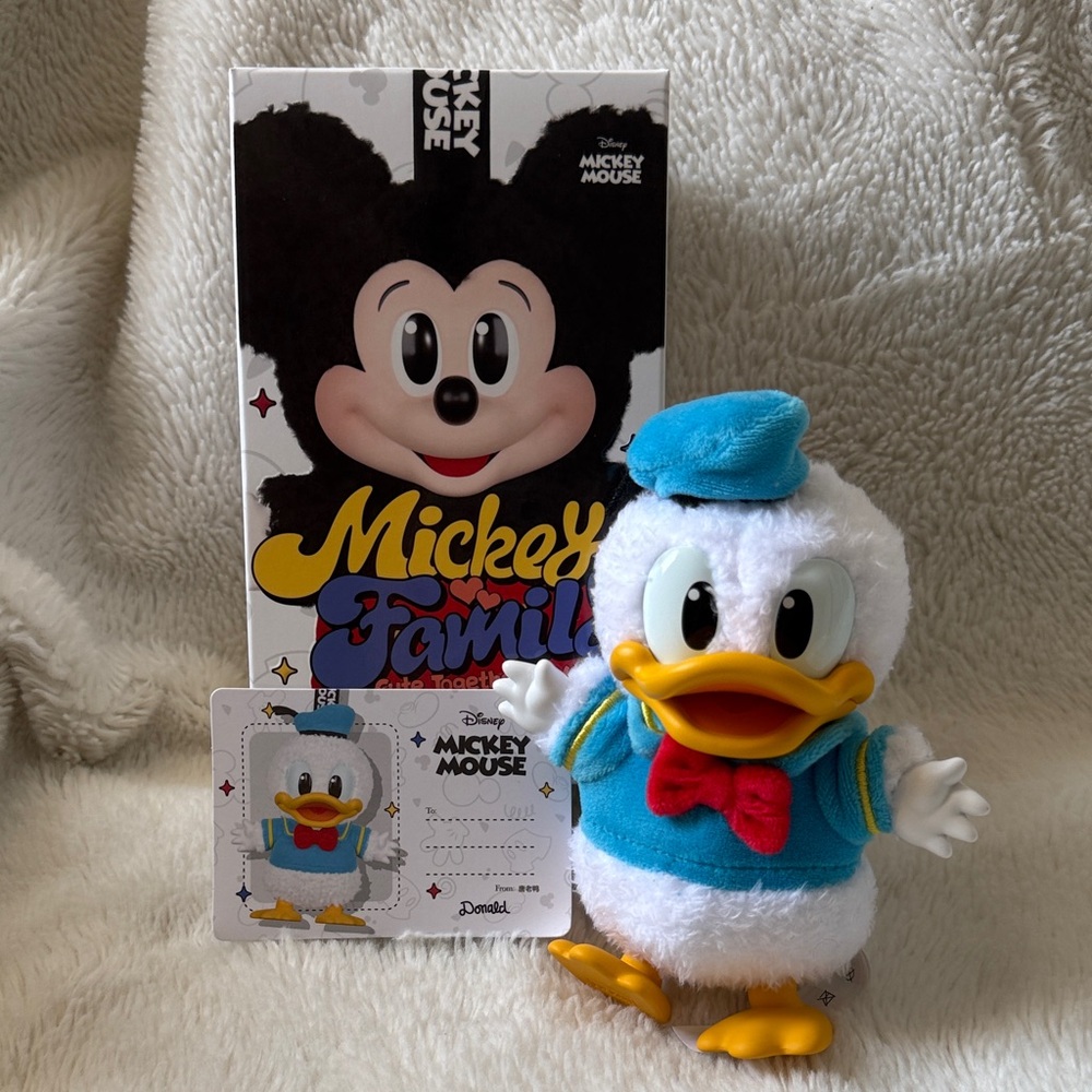 NIB PopMart Disney Mickey Family Donald Duck Plush Keychain